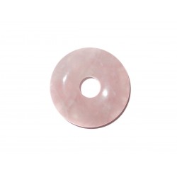 Donut Anhänger Rosenquarz 30 mm